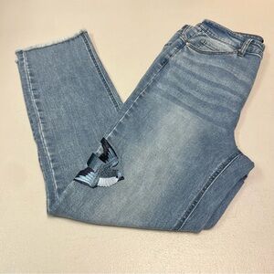 G by Giuliana Black Label Women’s Bird Embroidered Denim Jeans Size 4